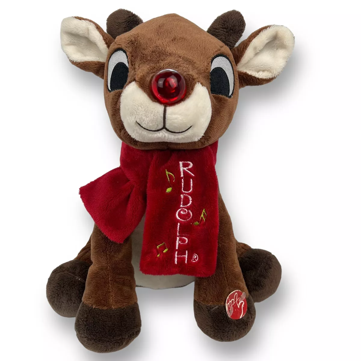 Musical rudolph stuffed animal cheap