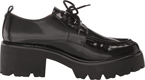 Sam Edelman Monna Black Lace Up Almond Toe Block Heel Platform Loafers - Picture 6 of 6