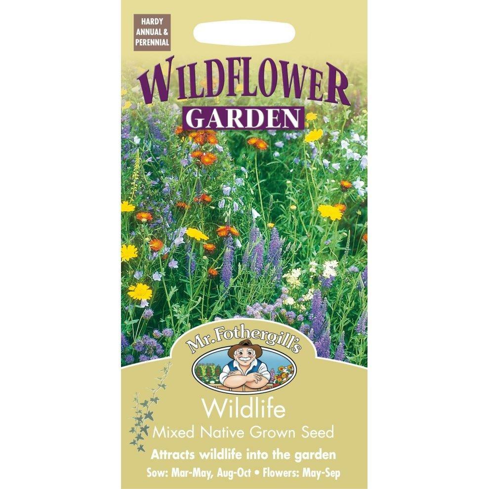 Mr Fothergills Garden Native Grown Wildflower Collection Wildlife Mixture Seeds