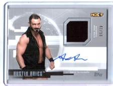 WWE Austin Aries 2017 Topps Undisputed Silver Autograph Relic Card SN 41 of 50
