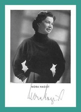 NORA HAGIST | Schauspielerin | Original-Autogramm auf Starpostkarte