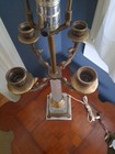 Vintage Italian Lead Cut Crystal&Marble Candelabra Lamp Rococo Hollywood Regency — photo 7