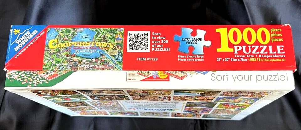 Rompecabezas Cooperstown, Nueva York y Leatherstocking Country, 1000 piezas de Jim Roldan Foto 3 de 4