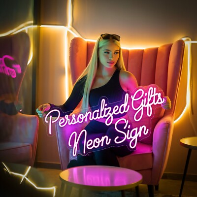 Premium LED Neon Sign Customizable Wall Décor for Bedroom Garage Unique Gift