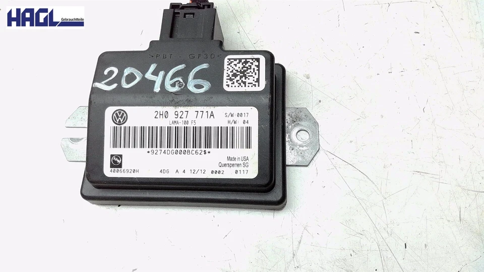 Centralina Blocco Differenziale 2H0927771A VW Amarok 2.0 Bitdi 4MOTION - Immagine 2 di 4