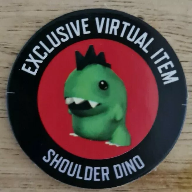 ROBLOX SHOULDER DINO exclusive virtual item CODE - IMMEDIATE delivery