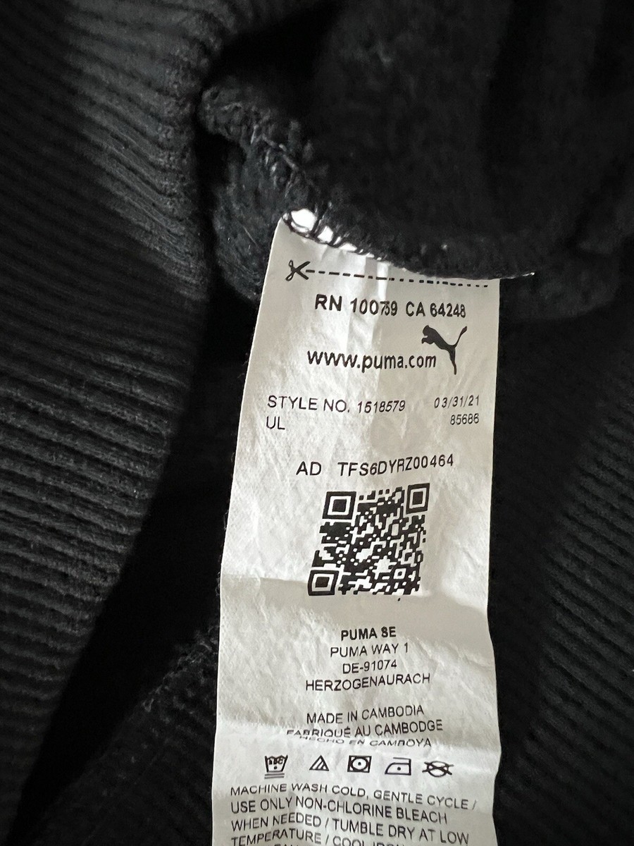 PUMA Youth Black Sweatshirt Hoodie Small 7/8 | eBay