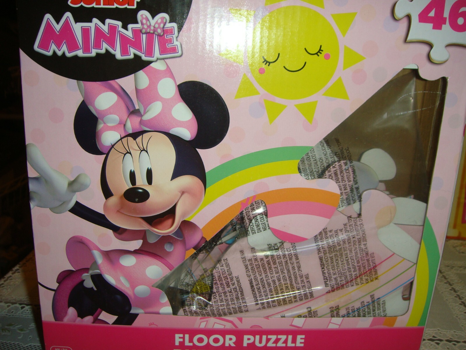 minnie mouse floor puzzle mat
