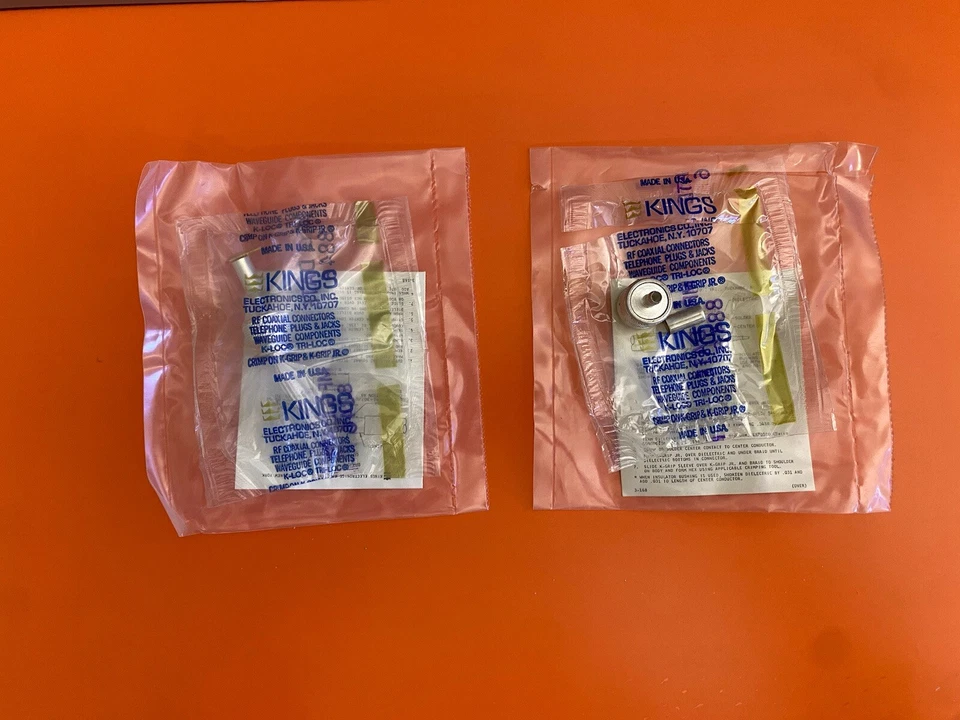 King/Amphenol RF MIL Spec Connectors TNC Series Plug M39012/26-0011 Qty 2 - Image 2 of 4