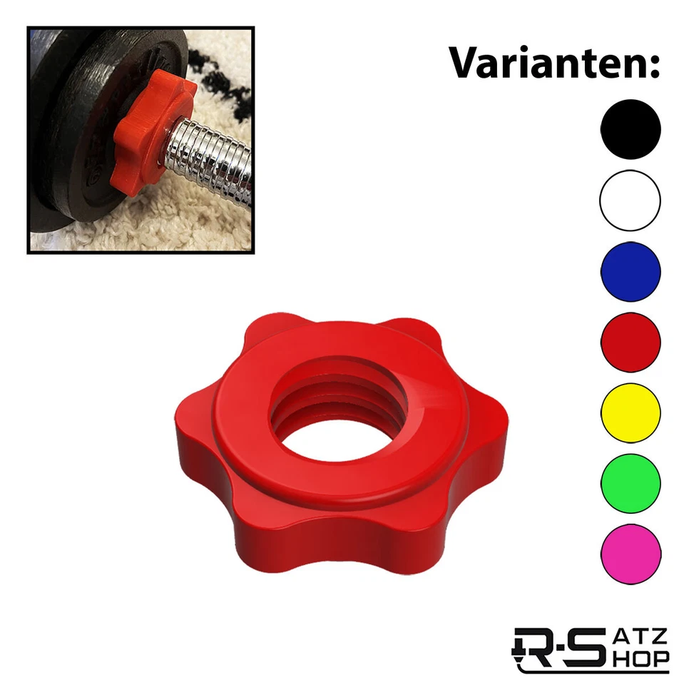 Hantel Schraube Sternverschluss 30mm Drehverschluss Hantelschraube - R-Satz Shop