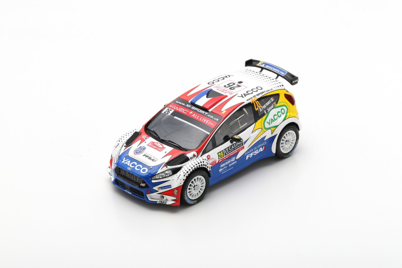 Spark S5985 FORD Fiesta R5 Adrien Fourmaux miniature rallye Monte Carlo 1/43