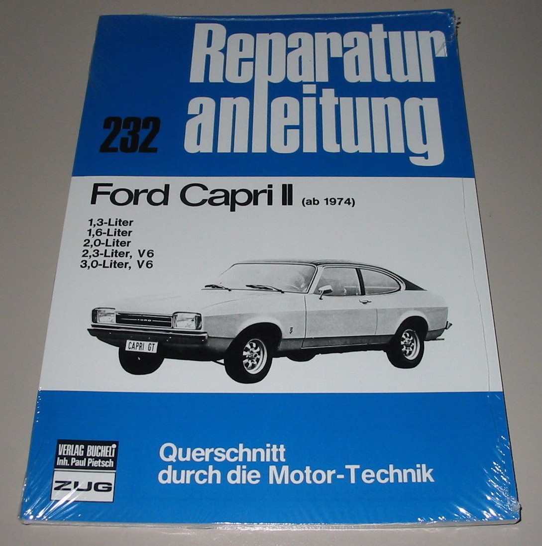 Thumbnail - Reparaturanleitung Ford Capri Ii 1,3 1,6 2,0 2,3 V6 3,0 V6 Baujahre Ab