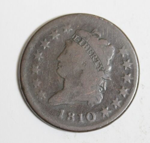 Estate Find 1810 - Classic Head Large Cent!!  #K26004 - 第 1/2 張圖片
