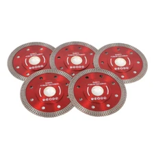 5Pcs 4" Dry Wet Diamond Porcelain Saw Blades Ceramic Cutting Disc Wheels Thin