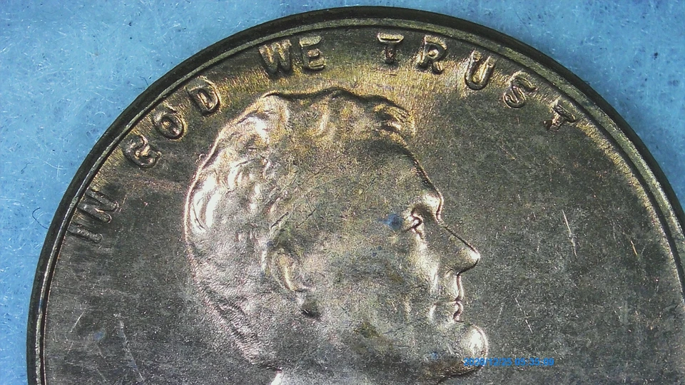 1954 Lincoln Penny Error DDO MS Red BU Uncirculated Obverse and Reverse and Rim - Image 4 of 4