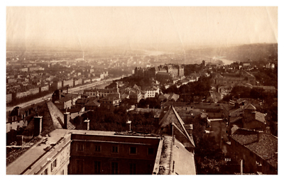 Tirage Albuminé Vintage Lyon Tête D'Or - Circa 1880, Format 11x16 Cm, Référence CI1092