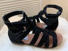 STEVE MADDEN BLACK SUEDE GLADIATOR SANDALS ~ SIZE 7 M ~ ORIGINAL BOX — photo 3