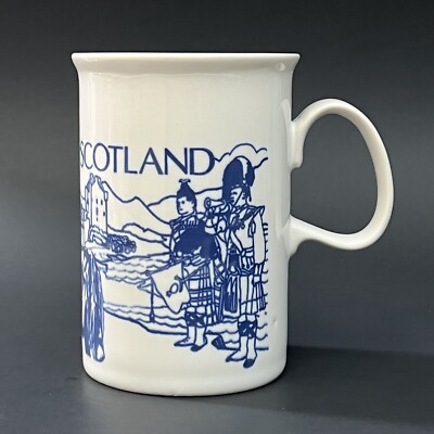 VTG Dunoon Fine Ceramics SCOTLAND Souvenir Mug SCOTLAND 4''