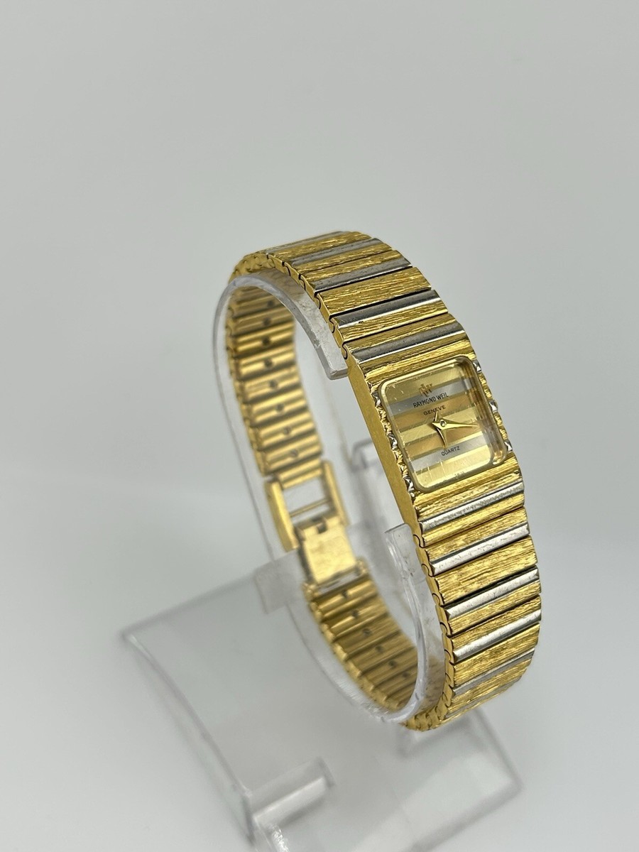 Vintage Raymond Weil 18k Gold Plated #158 New Battery | eBay