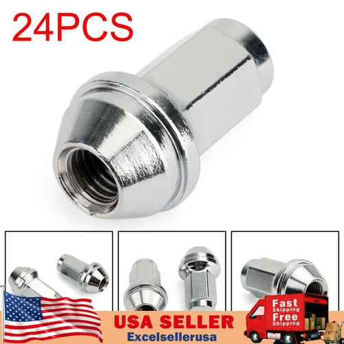 24pcs 14x2 Carbon Steel Lugs Nuts 4L3Z1012A Fit Ford F150 Expedition