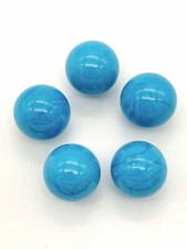 New for 2020  25mm "Opal Light Blue" Glass Marble Shooters 1 inch - Pack of 5