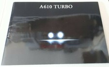 Renault Alpine A610 Turbo Brochure 1992