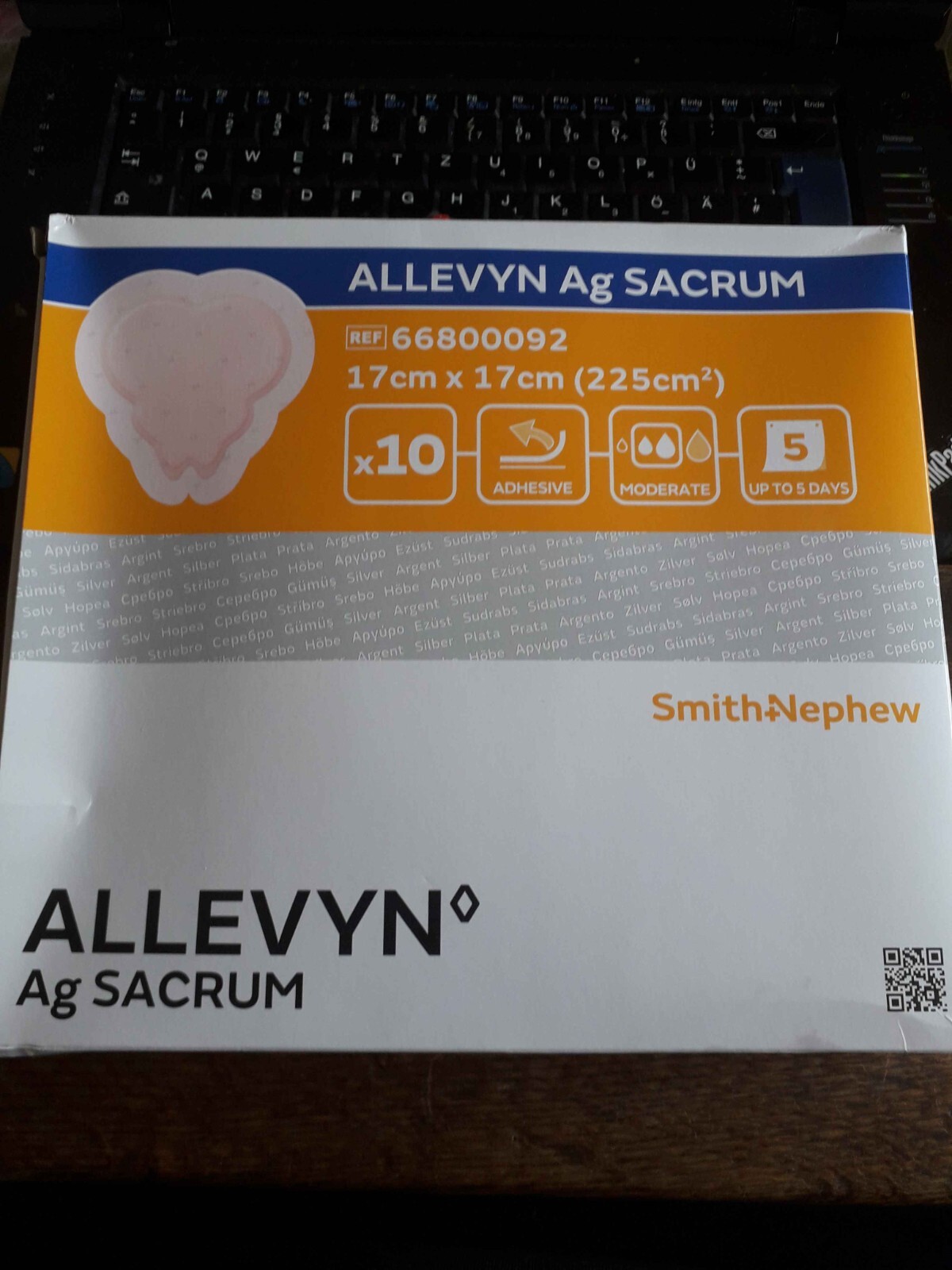 Allevyn AG Sacrum 17cm x 17cm (225cm²)