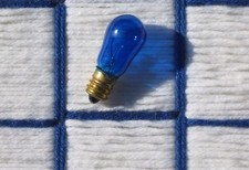 ONEnew 6S6 Transparent BLUE S6 petite 6w CHRISTMAS LIGHT BULB candelabra C7 base