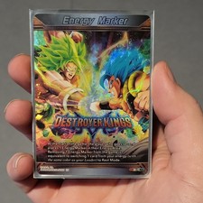 Bandai Dragon Ball Super Destroyer Kings Holo Energy Marker Broly Gogeta