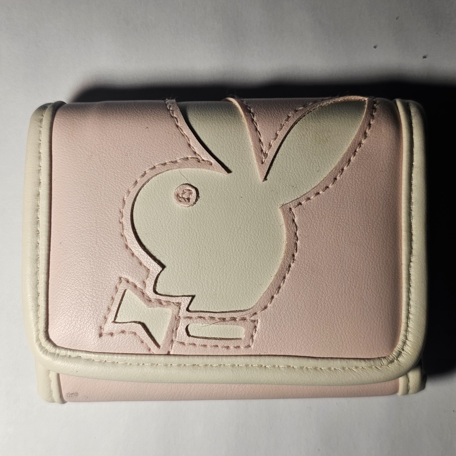 VTG Playboy Bunny Handbag White Logo Pink Lining Small Purse 90s Y2K Rare Retro image 2