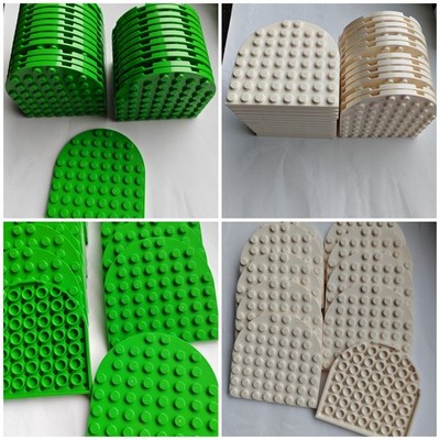 Lego    10 /25 Platten 8x8 abgerundet  41948 Weiß Bright Hell Grün City  Neu