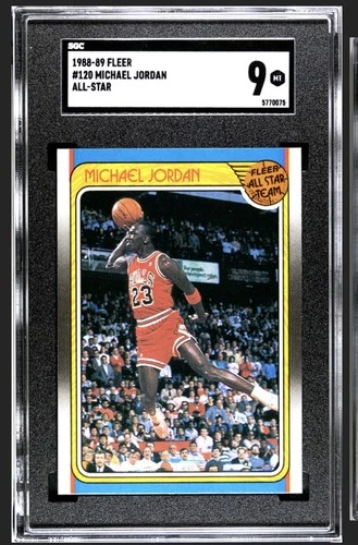 Fleer 1988-89 #120 Michael Jordan HOF All Star Graded SGC 9 MT Chicago Bulls