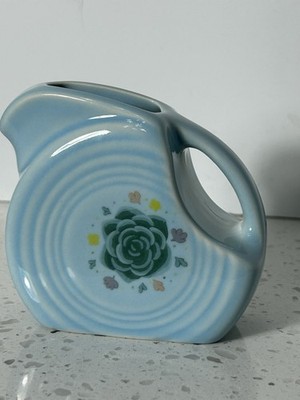 Fiestaware Fiesta Exclusive HLCCA Sky Floral Design Mini Disc Pitcher