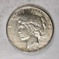 1928-S Peace Silver Dollar - VERY NICE CIRCULATED - 90% Silver - FREE SHIPPING!