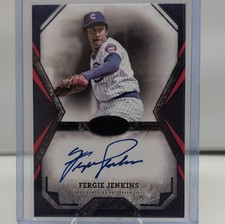 2025 Topps Tier One Auto Tier One Talent Fergie Jenkins TOTA-FJ Chicago Cubs