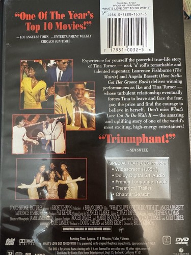 Prince Purple Rain & Tina Turner What’s Love Got To Do With It DVD Movies Preown - Picture 5 of 6
