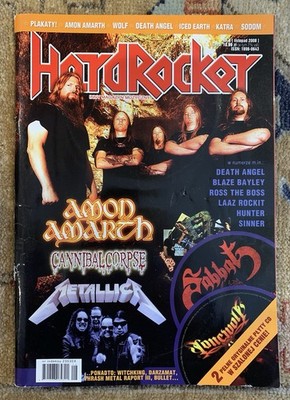 HARD ROCKER Nov 2008 heavy metal magazine Amon Amarth w/ Sabbat & Lonewolf CDs