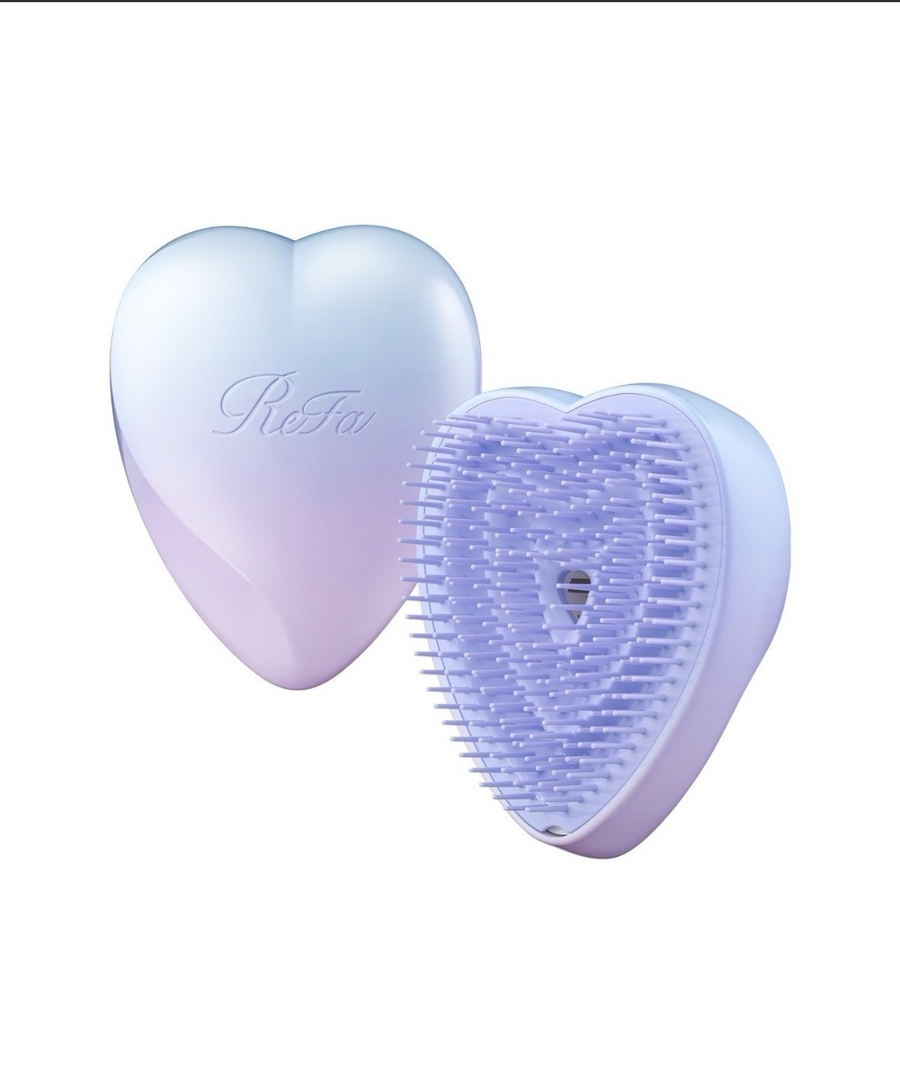 ReFa Heart Brush Sunrise & Heart Comb Aira Silky Blue Set Japan