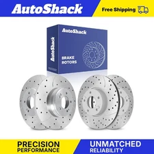 Front Rear Drilled Slotted Brake Rotors for Kia Forte5 Hyundai Veloster