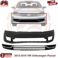 Front Bumper Cover Primed Fog Lights Cover Kit For 2012-2015 Volkswagen Passat Front Bumper Cover Primed Fog Lights Cover Kit For 2012-2015 Volkswagen Passat