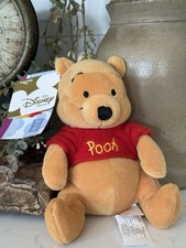 TLC Disney Winnie the Pooh Bean Bag Plush "Pooh w/sound" Bear 8 inches NO Sound