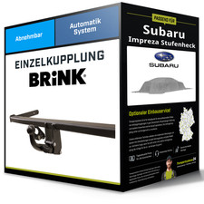 Abnehmbare Anhängerkupplung für SUBARU Impreza Stufenheck 92-00 Typ GC Brink NEU
