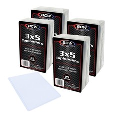BCW 3 x 5 Topload Holder - 100 ct