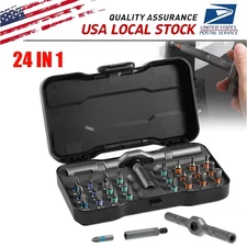 24 in 1 Magnetic Screwdriver Set, DIY Ratchet Screwdriver Set, Multi Bit Magneti