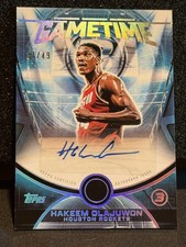 2026 Topps 3 Basketball Game Time HAKEEM OLAJUWON Auto 31/49