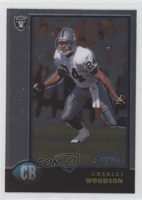 1998 Bowman Chrome Charles Woodson #181 HOF 0zt5