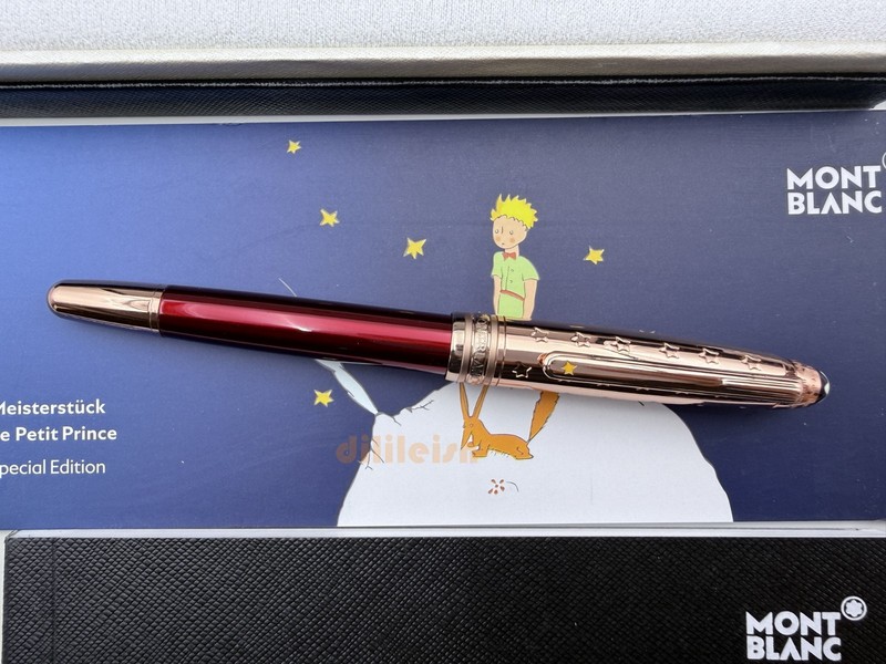 Montblanc Meisterstuck Le Petit Prince Rollerball Pen Red-Gold Pattern