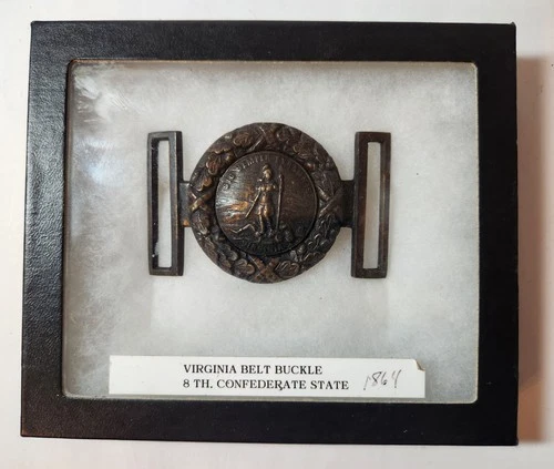 Older Virginia Civil War Replica Belt Buckle stamped 1864 on back