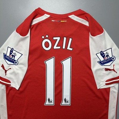 ARSENAL PUMA 2014/2015 FOOTBALL SOCCER HOME JERSEY #11 OZIL SIZE