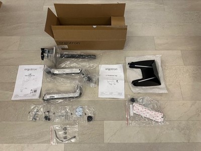 Ergotron package: 45-295-026 LX tall monitor arm AND 50-193-200 LX notebook tray